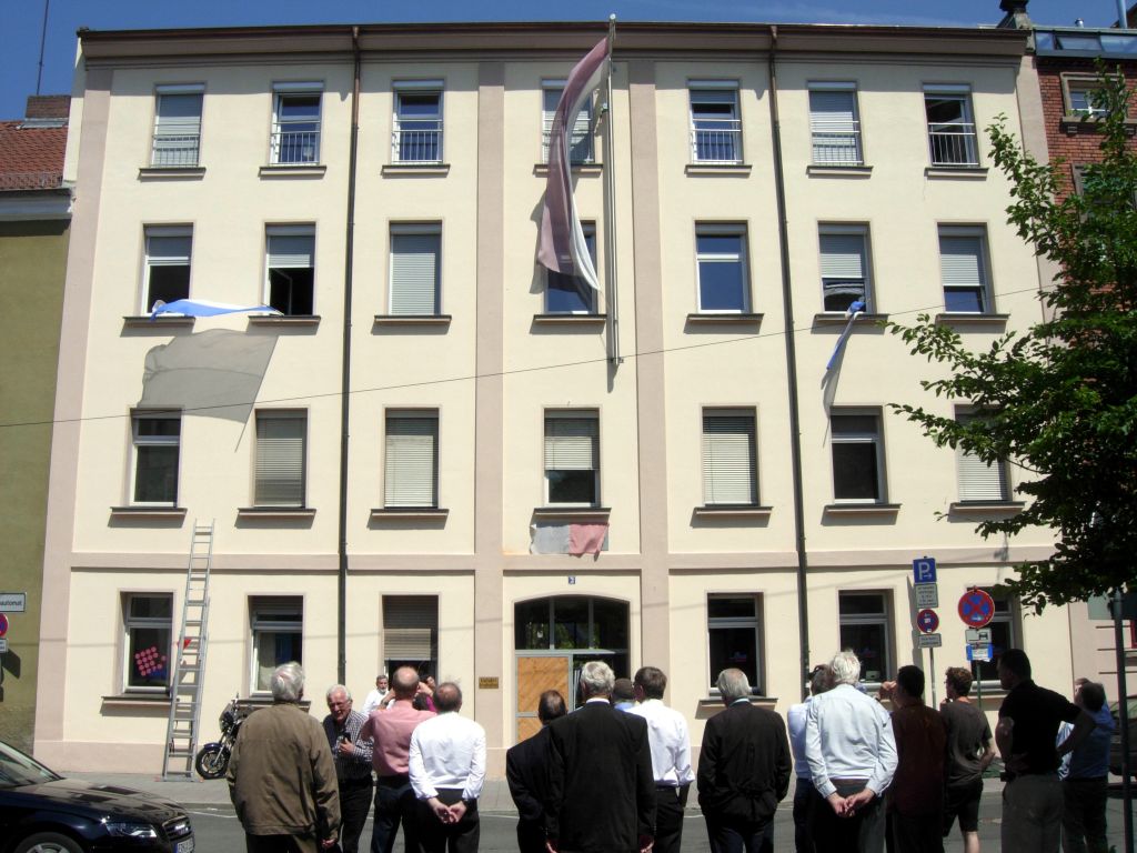 Das Haus bei der Einweihung der Aufstockung Das Haus bei der Einweihung der Aufstockung
