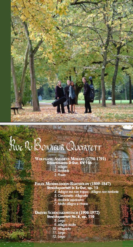 CD-Einleger der ersten Einspielung des Rue-du-Bonheur-Quartett