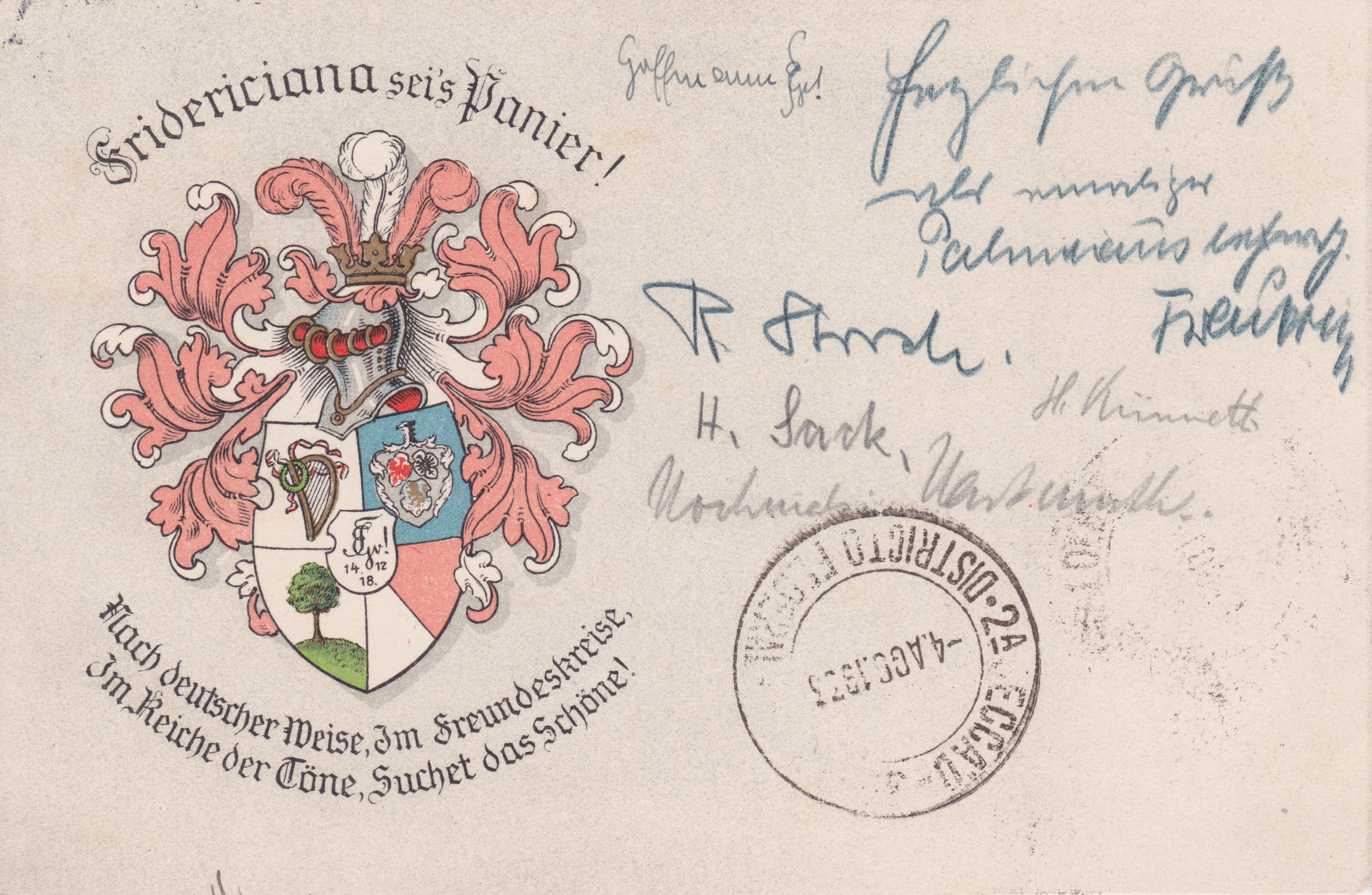 Postkarte nach Brasilien, Bildseite Postkarte nach Brasilien, Bildseite