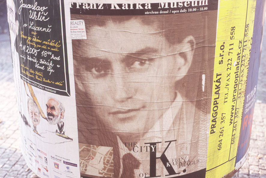 Werbeplakat für das Kafka-Museum, Künstler unbekannt Werbeplakat für das Kafka-Museum, Künstler unbekannt