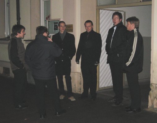 Aufbruch in der Glückstraße 3 zum Thomaskommers 2006; Bild von Stefan Schm.; dankeschön!